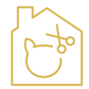 Icon with a cat in the house